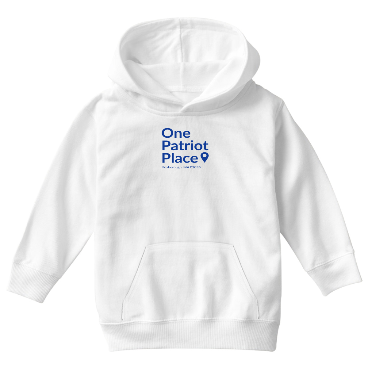 New England Football Stadium Kids Hoodie | White