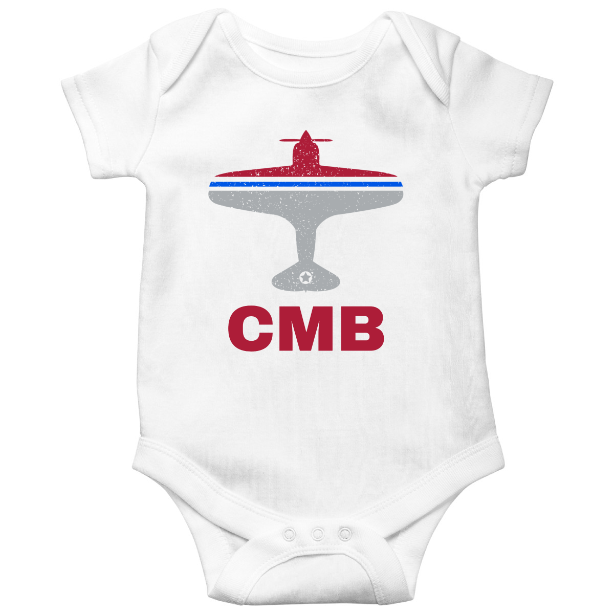 Fly Colombo CMB Airport Baby Bodysuits | White