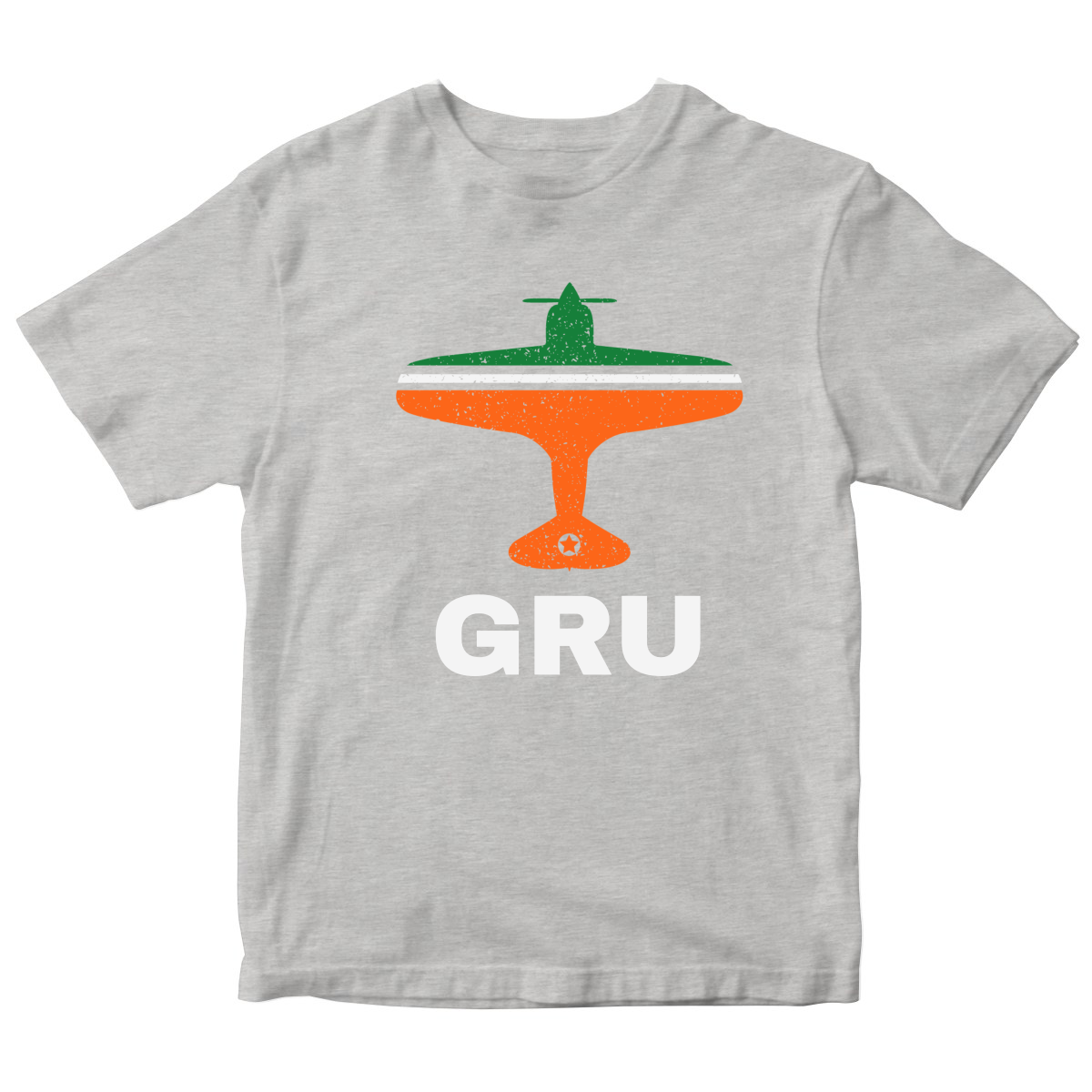 Fly Sao Paulo GRU Airport Kids T-shirt | Gray