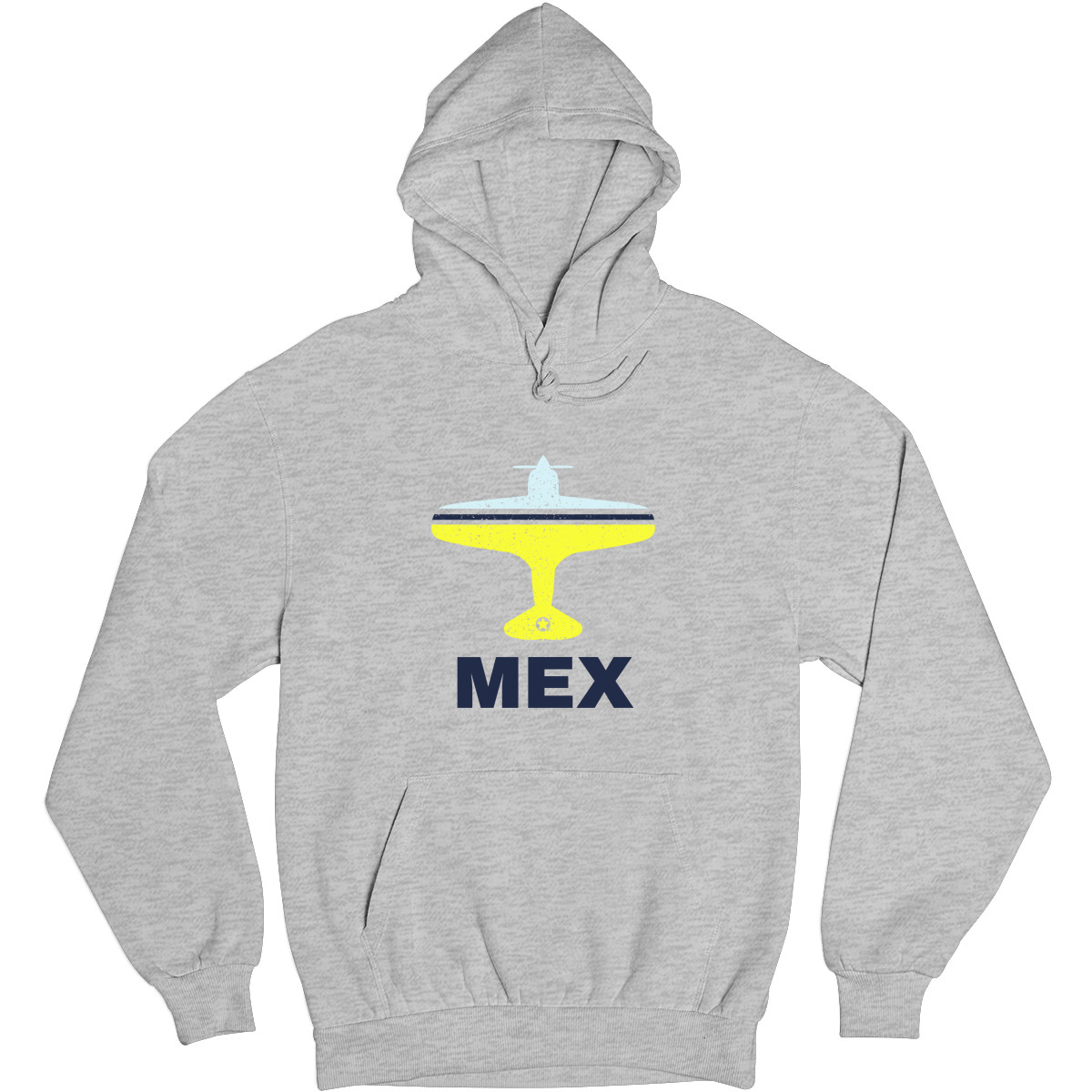 Fly Mexico City MEX Airport  Unisex Hoodie | Gray