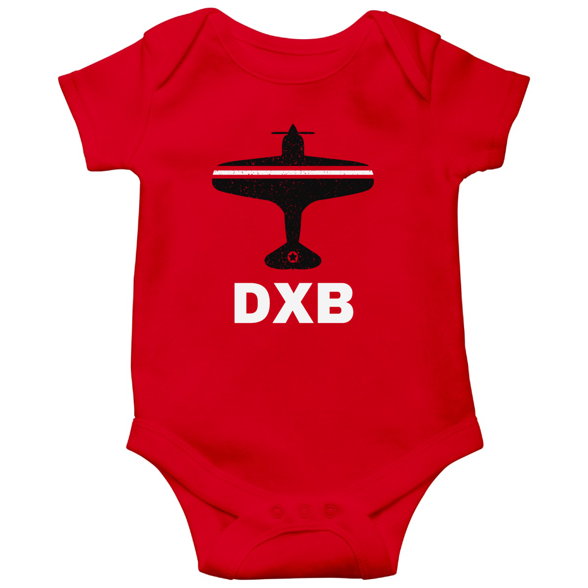 Fly Dubai DXB Airport Baby Bodysuits | Red