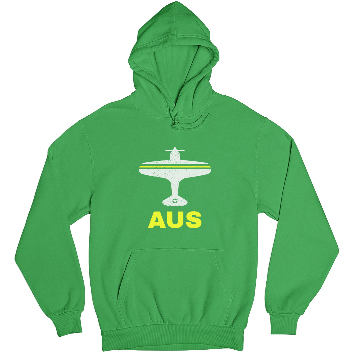 Fly Austin AUS Airport Unisex Hoodie | Green