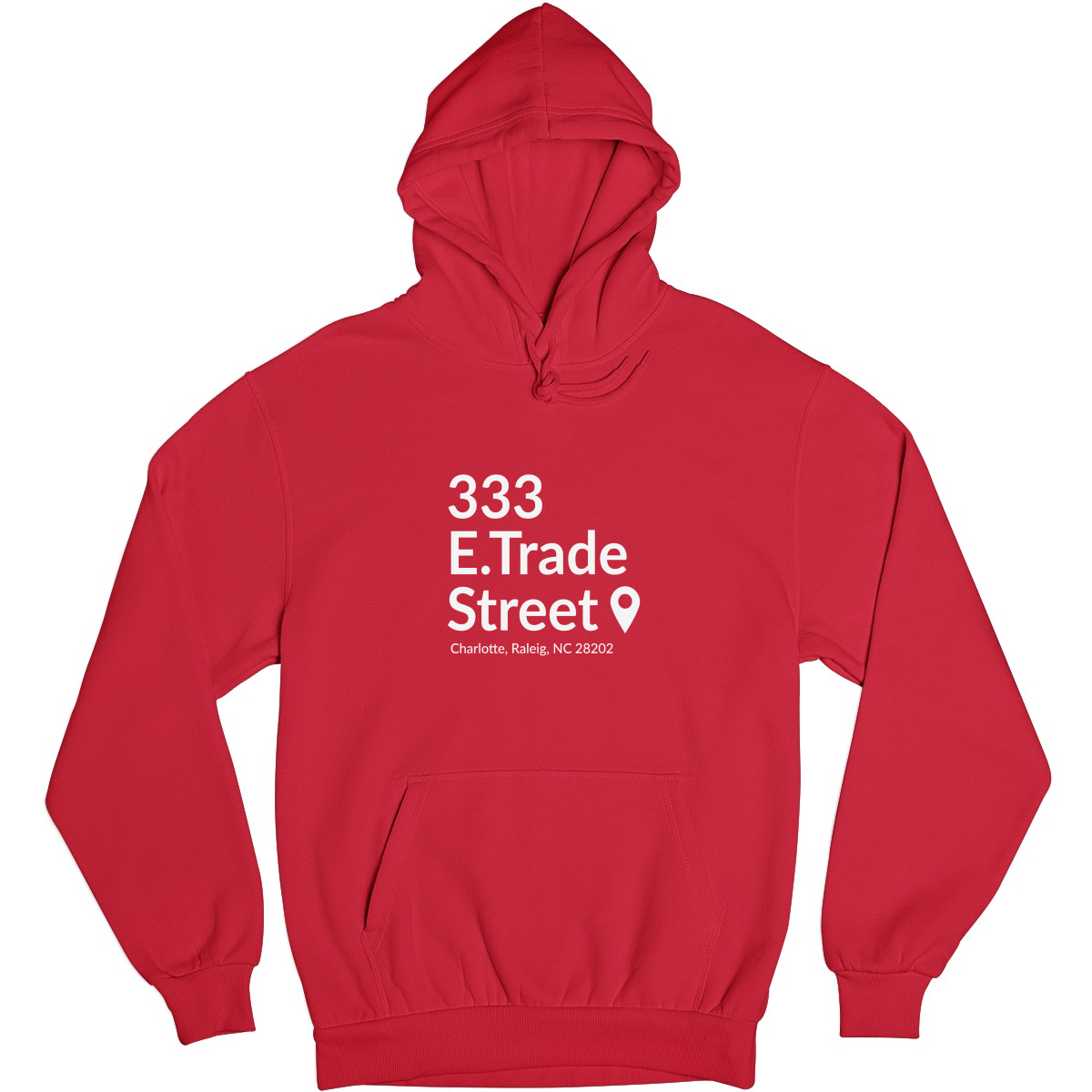 Charlotte Basketball Stadium Unisex Hoodie | Red