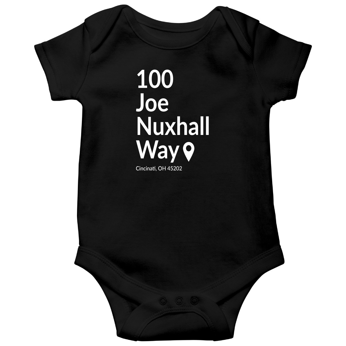 Cincinnati Baseball Stadium Baby Bodysuits