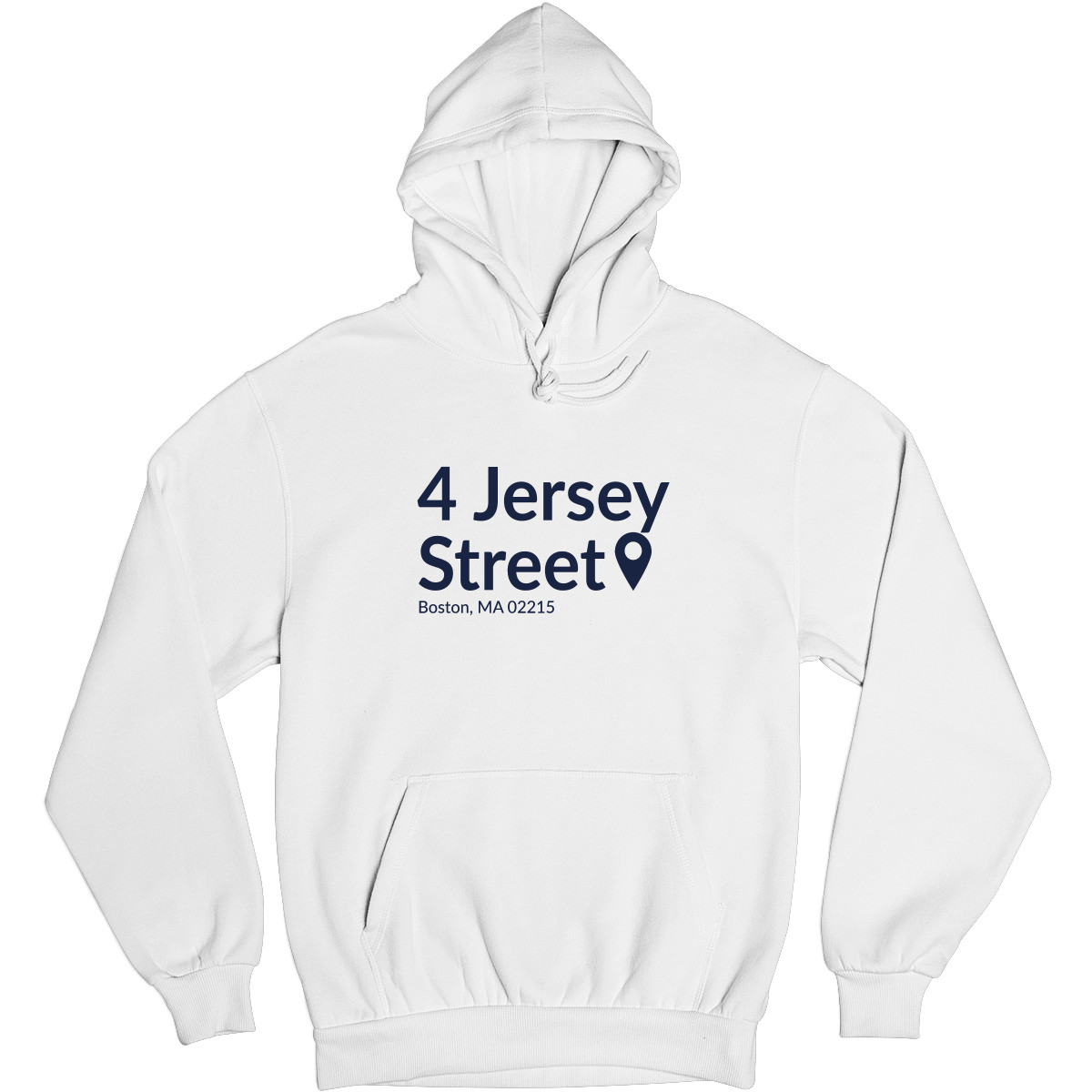 Boston Baseball Stadium Unisex Hoodie | White