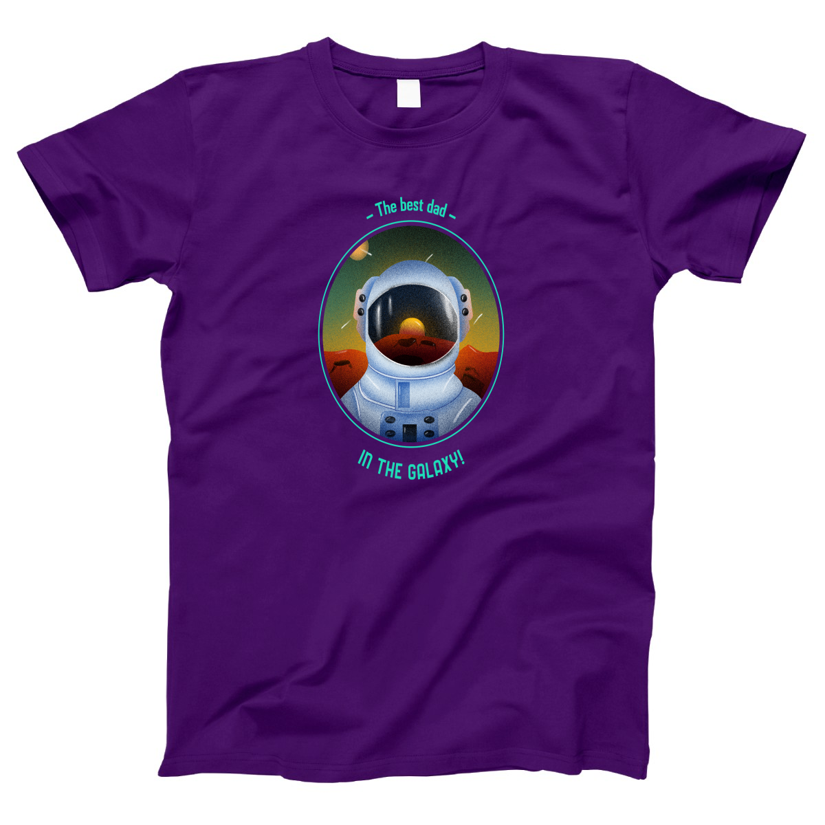 The Best Dad in the Galaxy Women's T-shirt | Purple