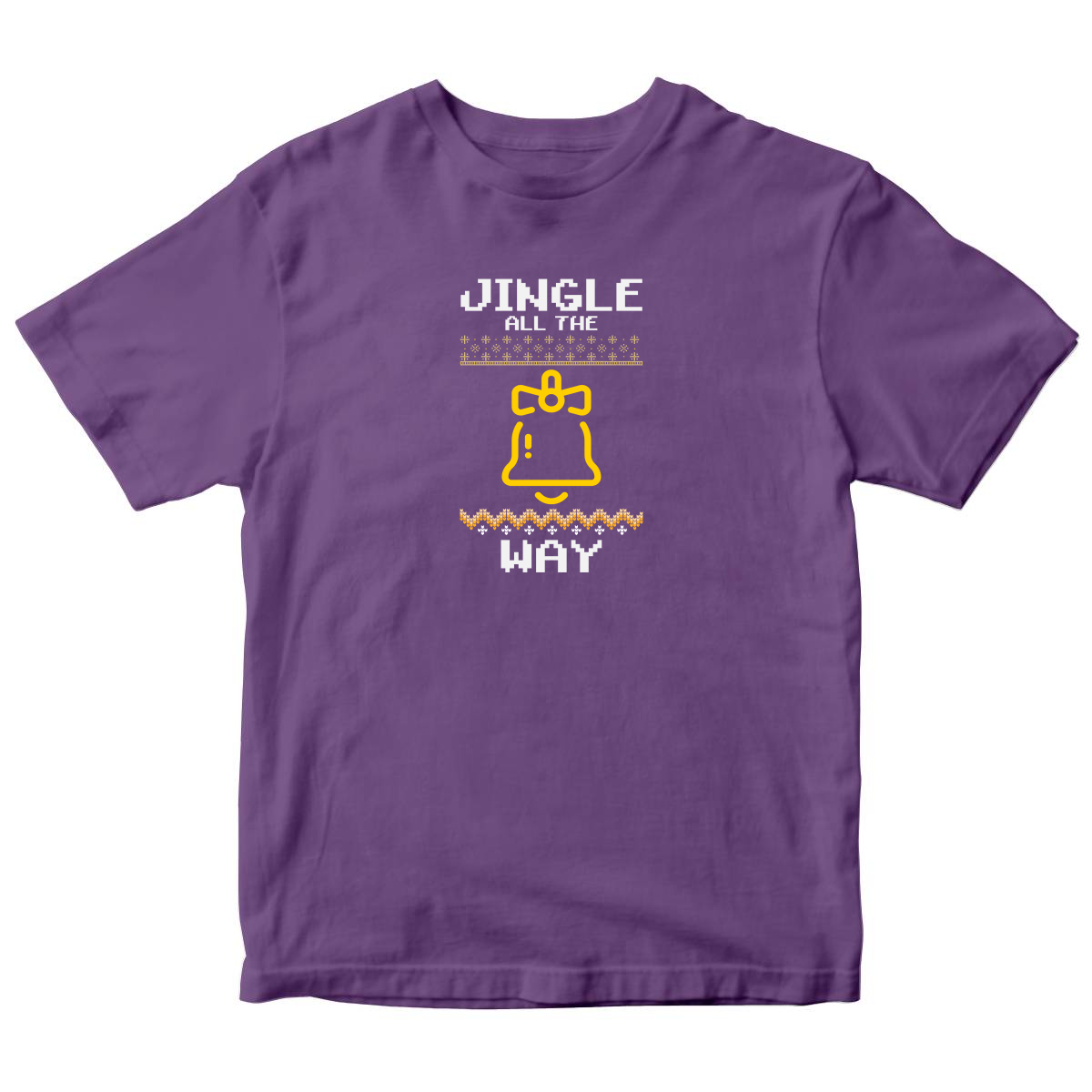 Jingle All the Way! Kids T-shirt | Purple