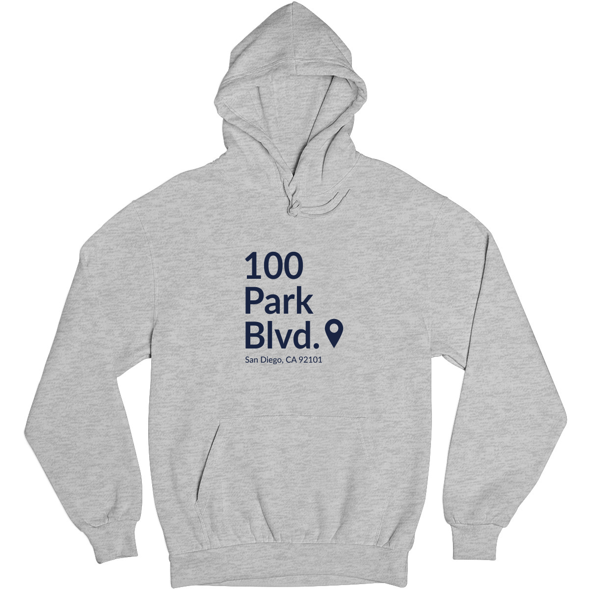 San Diego Baseball Stadium Unisex Hoodie | Gray