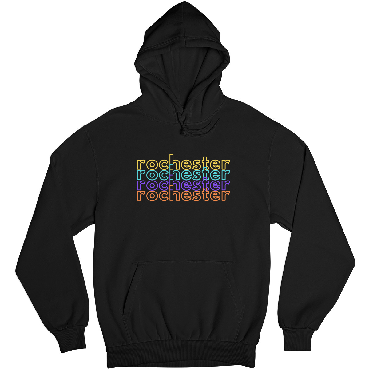 Rochester Unisex Hoodie | Black