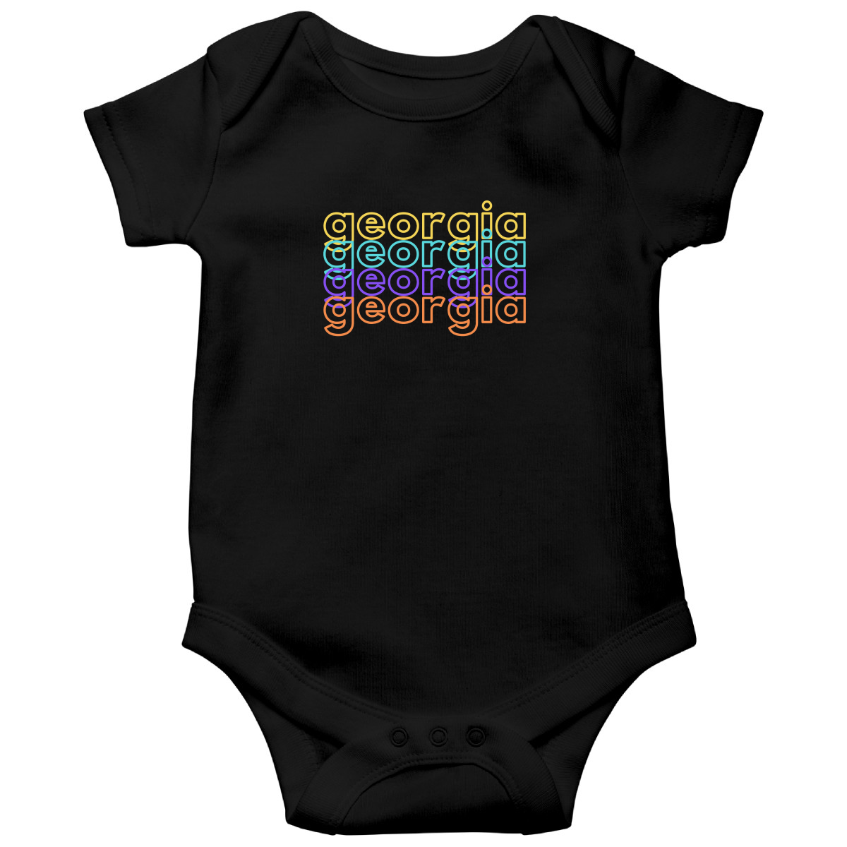 Georgia Baby Bodysuit | Black