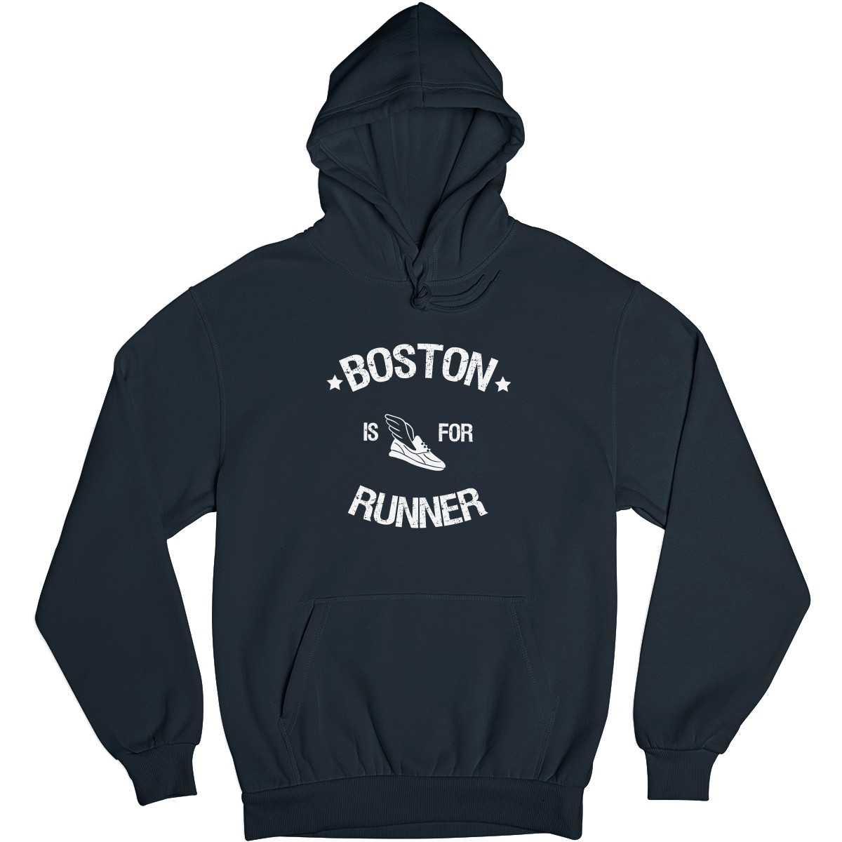 Boston Is For Runners Unisex Hoodie | Navy