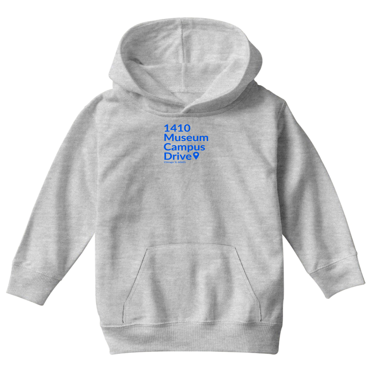 Chicago Football Stadium Kids Hoodie | Gray