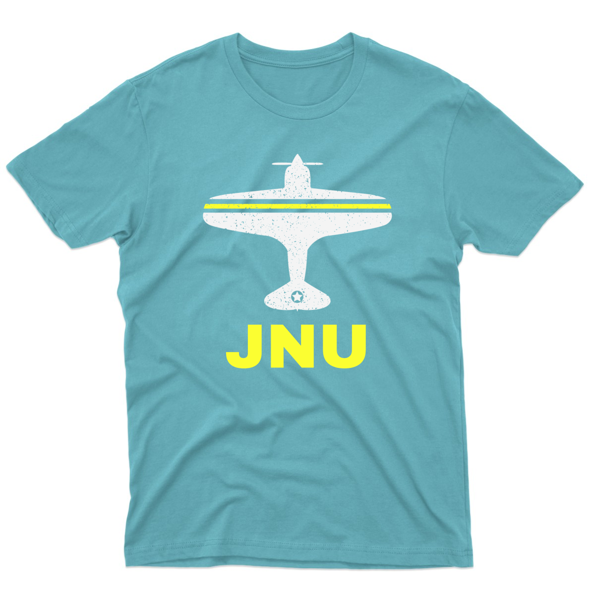 Fly Juneau JNU Airport Men's T-shirt | Turquoise