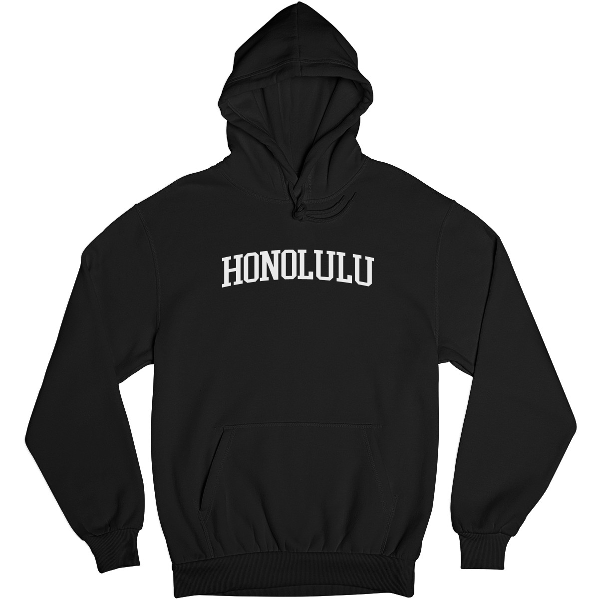 Honolulu Unisex Hoodie | Black