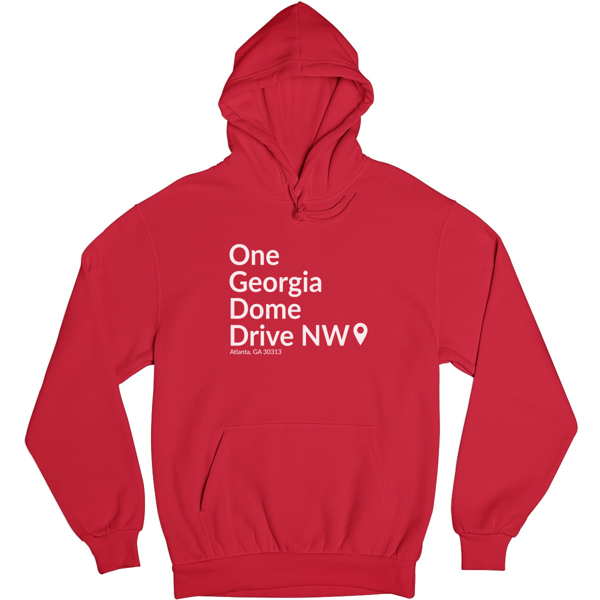 Atlanta Football Stadium Unisex Hoodie | Red