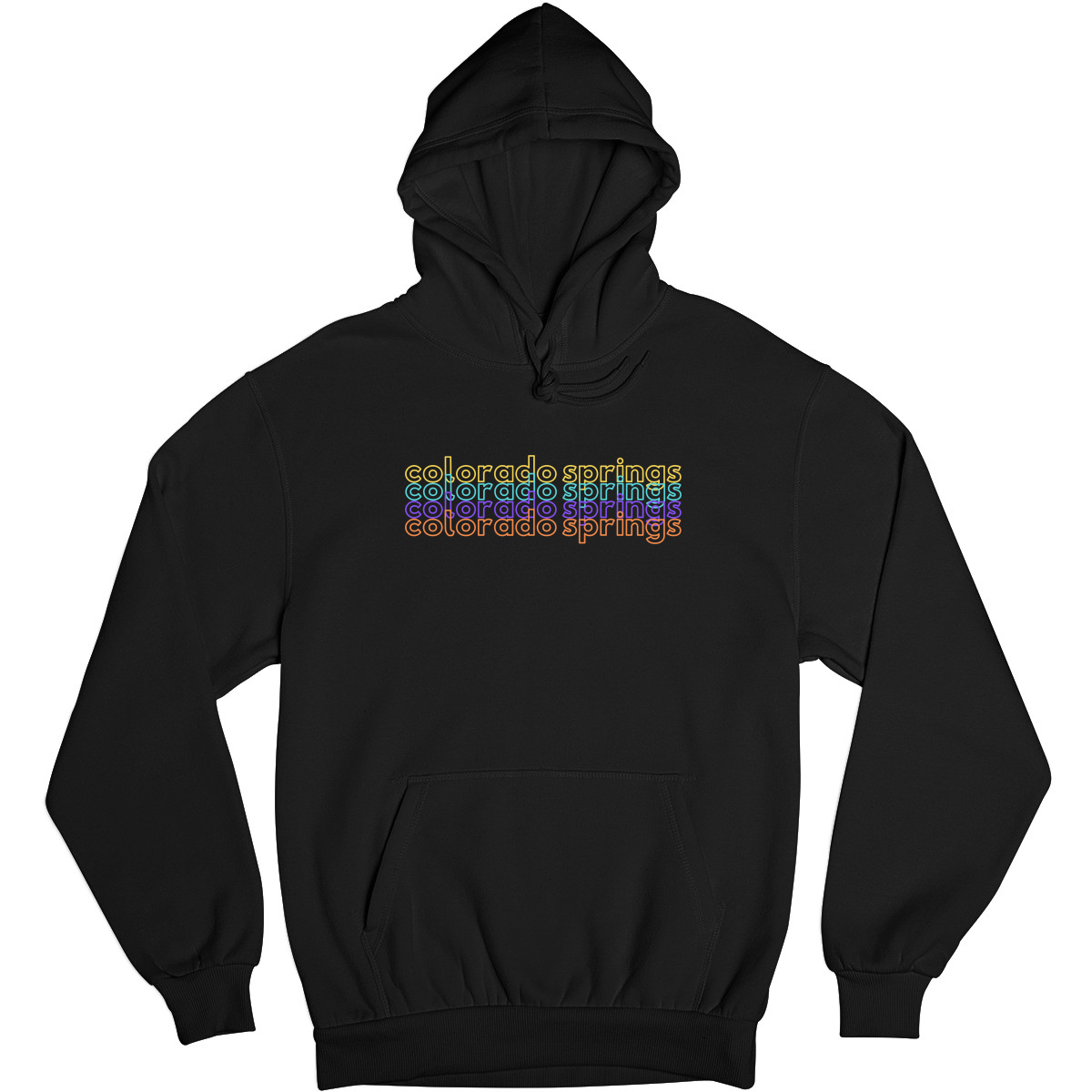 Colorado Springs Unisex Hoodie | Black