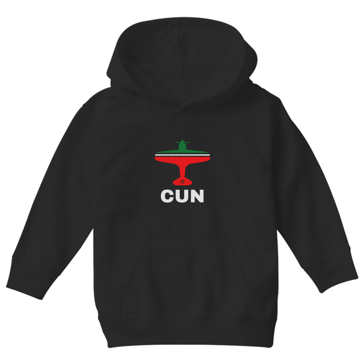 Fly Cancun CUN Airport  Kids Hoodie | Black