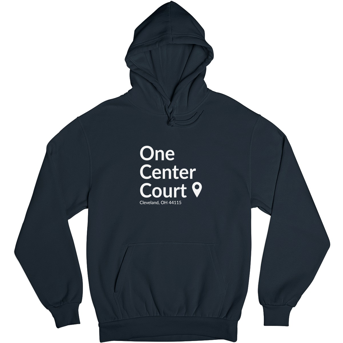 Cleveland Basketball Stadium Unisex Hoodie | Navy