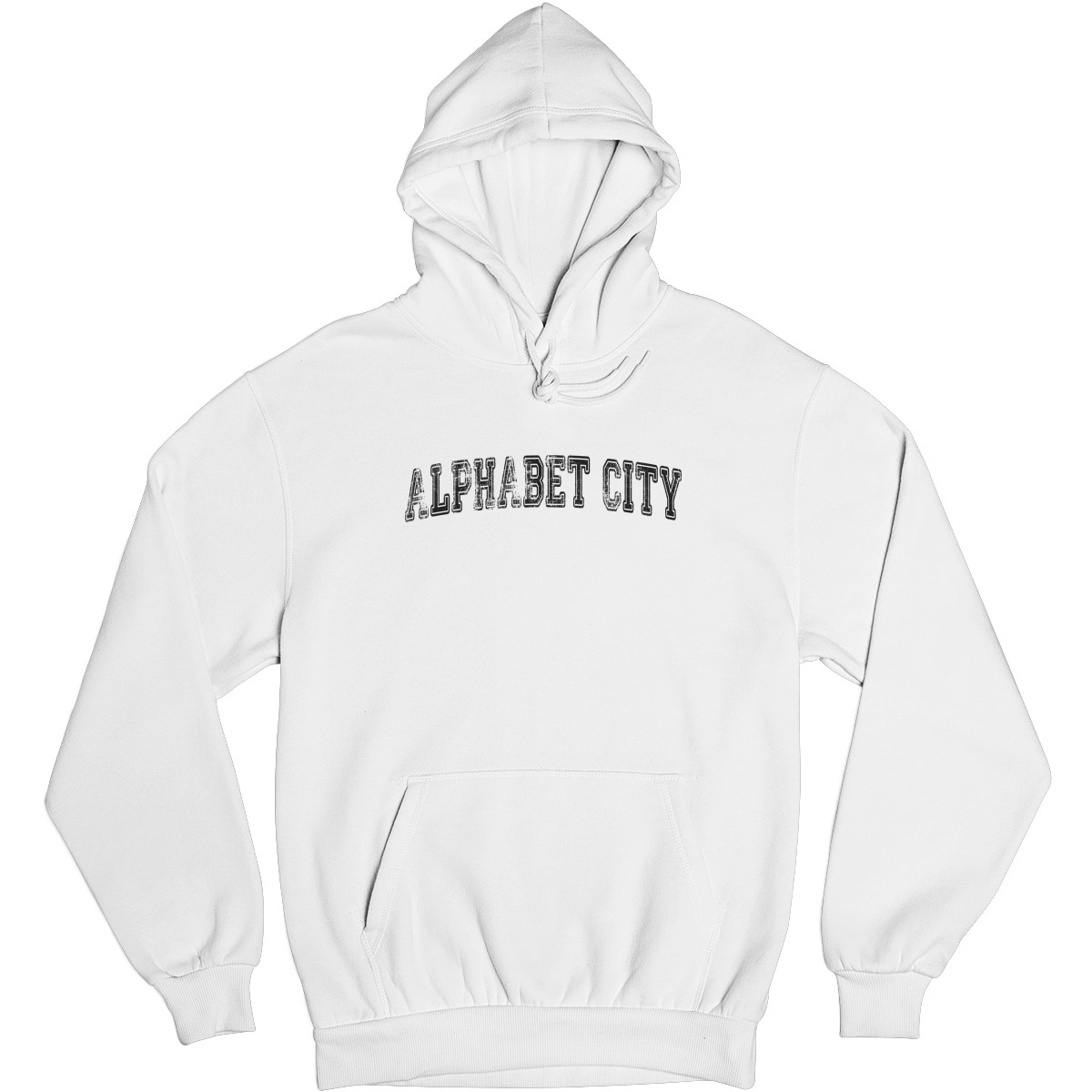 Alphabet City Represent Unisex Hoodie | White