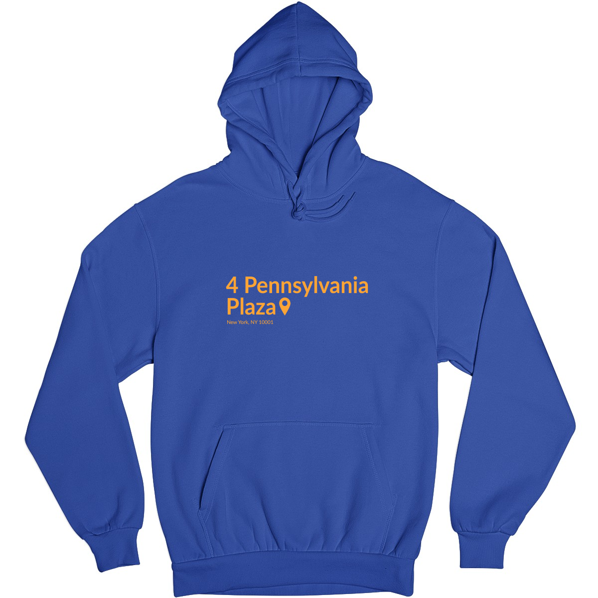 New York Basketball Stadium Unisex Hoodie | Blue