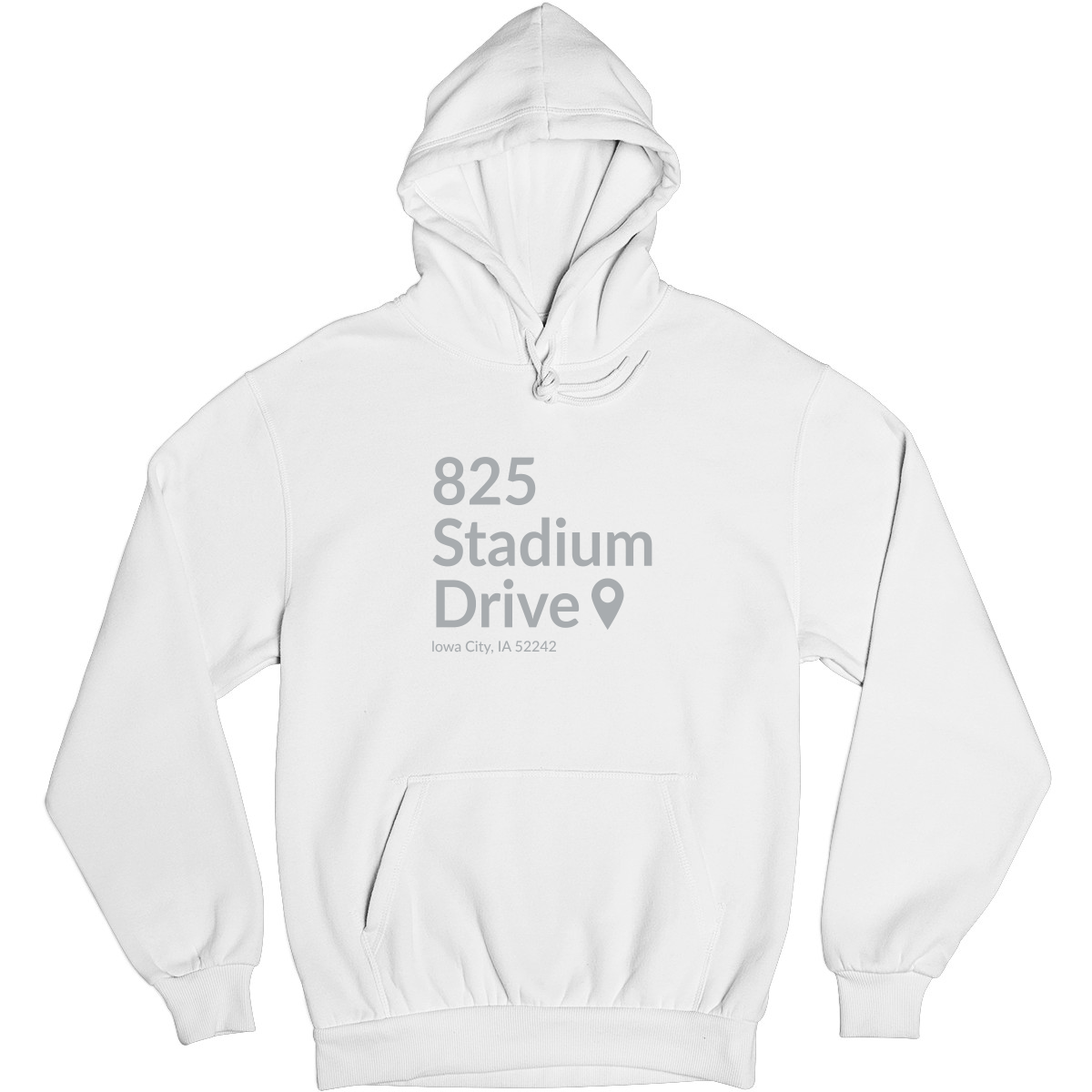 Iowa Football Stadium Unisex Hoodie | White