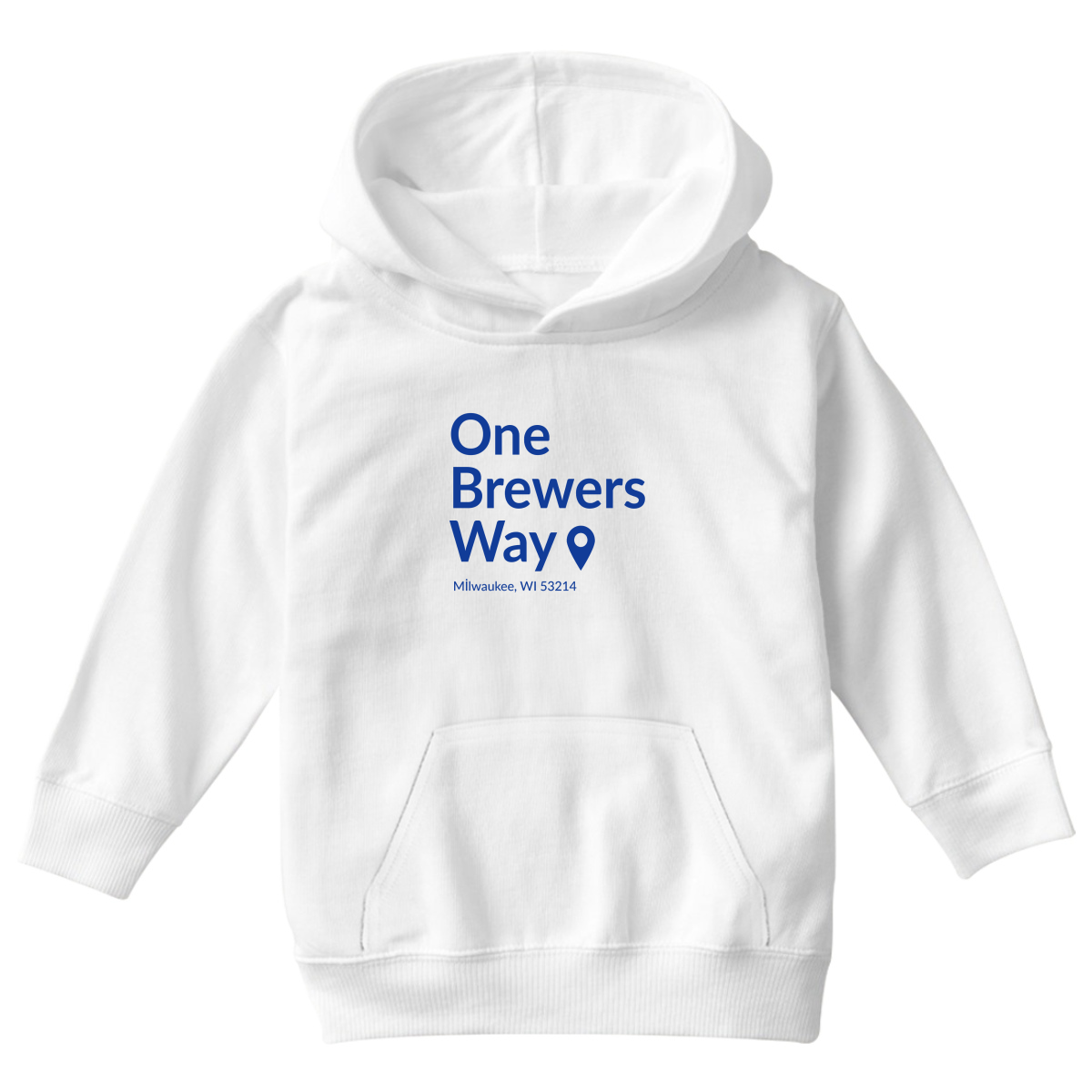 Milwaukee Baseball Stadium Kids Hoodie | White