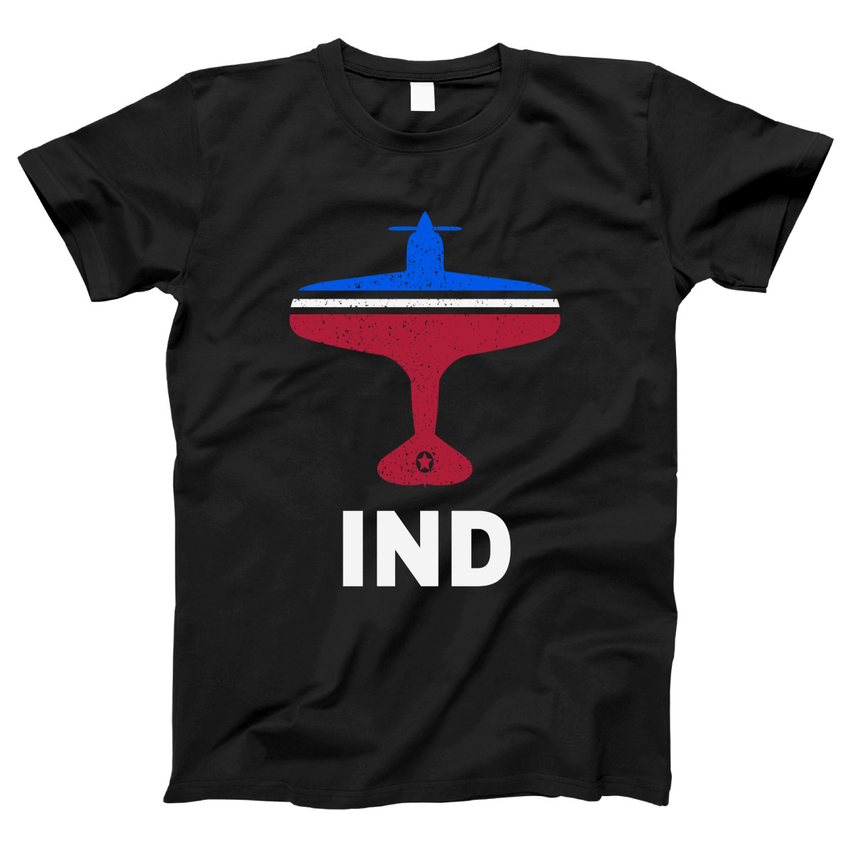 Fly Indianapolis IND Airport Women's T-shirt | Black