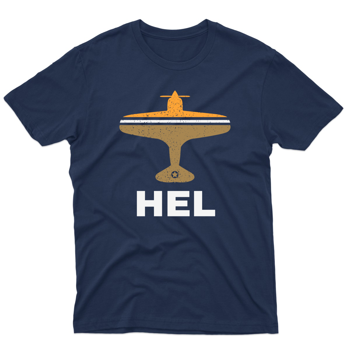 Fly Helsinki HEL Airport Men's T-shirt | Navy