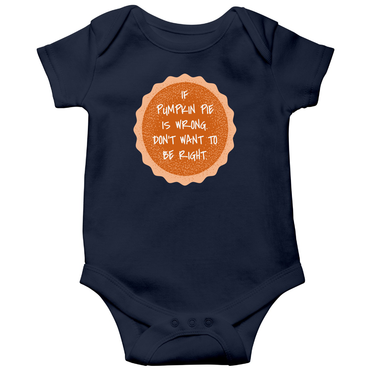 Pumpkin Pie Baby Bodysuits | Navy