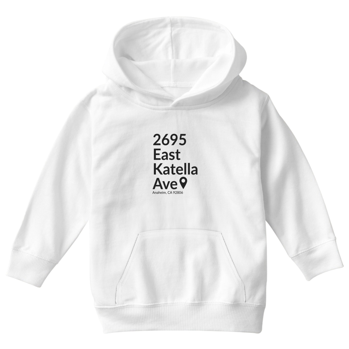 Anaheim Hockey Stadium  Kids Hoodie | White