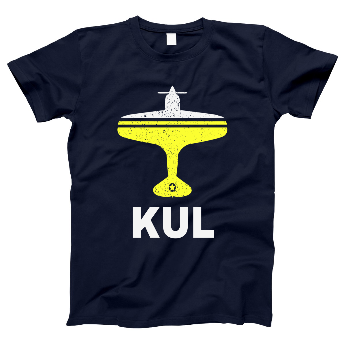 Fly Kuala Lumpur KUL Airport Women's T-shirt | Navy