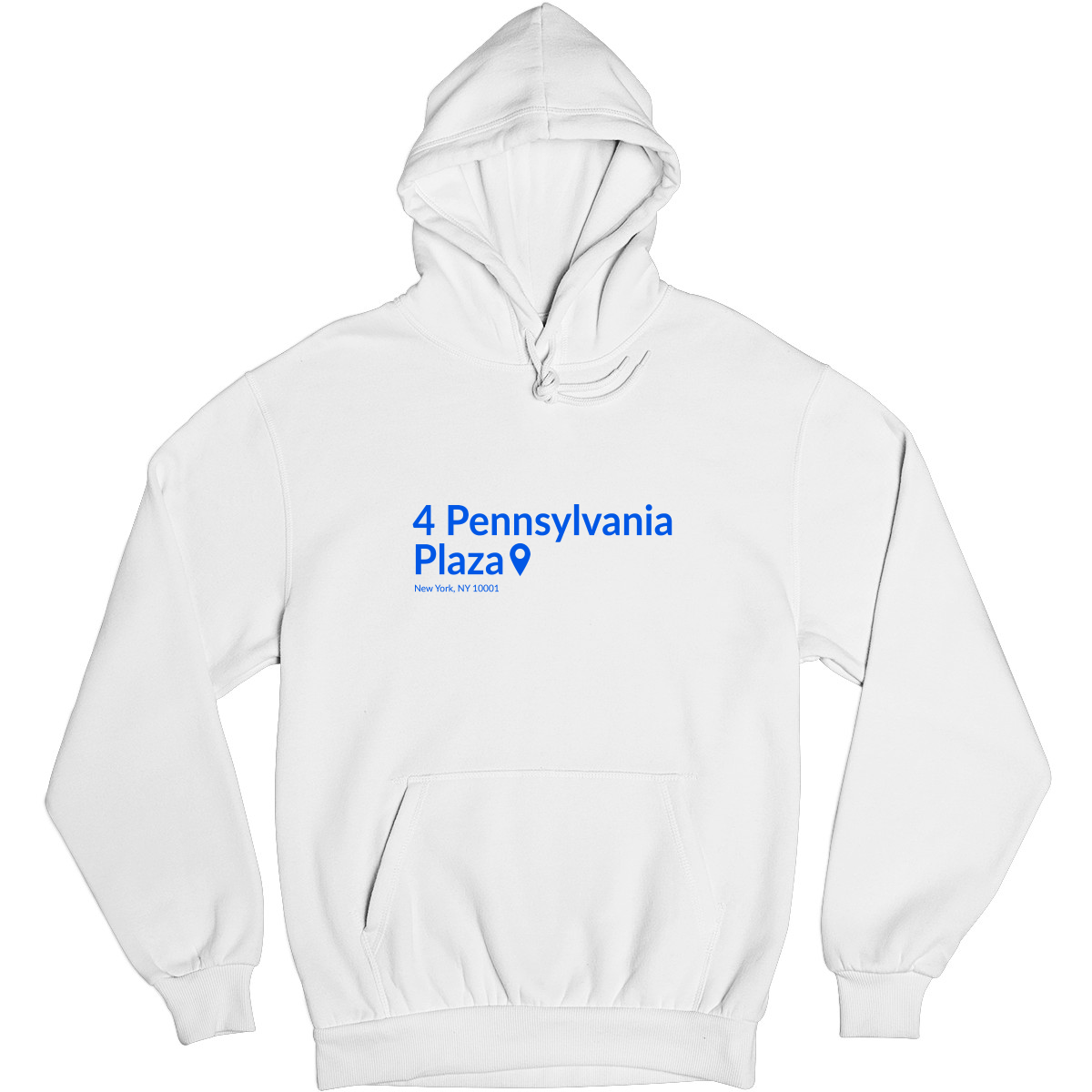 New York Basketball Stadium Unisex Hoodie | White