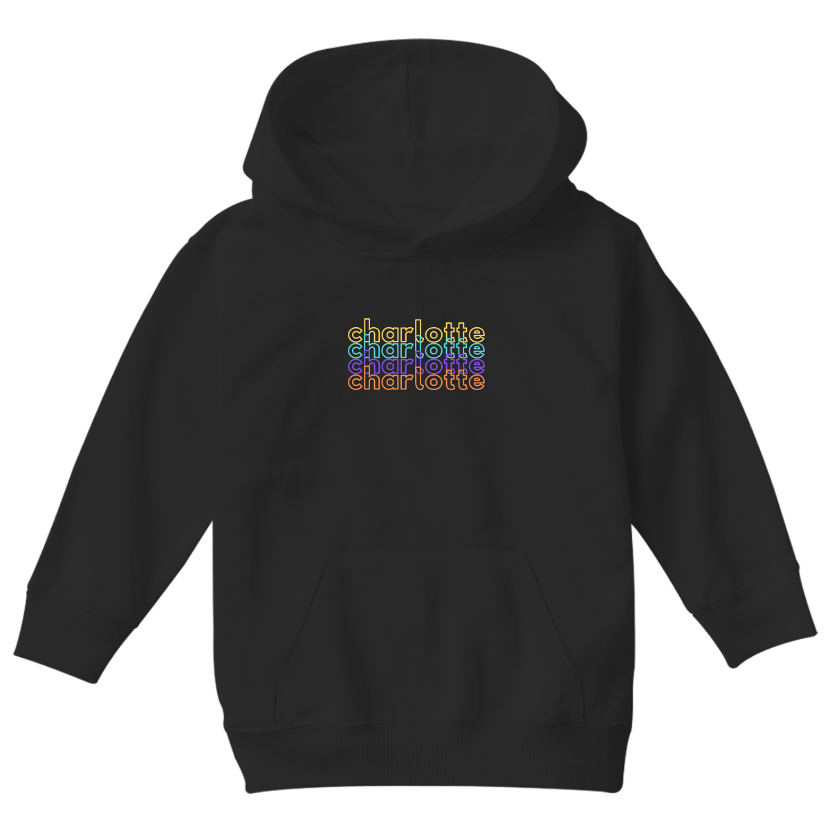 Charlotte Kids Hoodie | Black