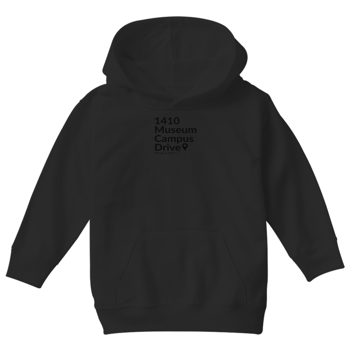 Chicago Football Stadium Kids Hoodie | Black