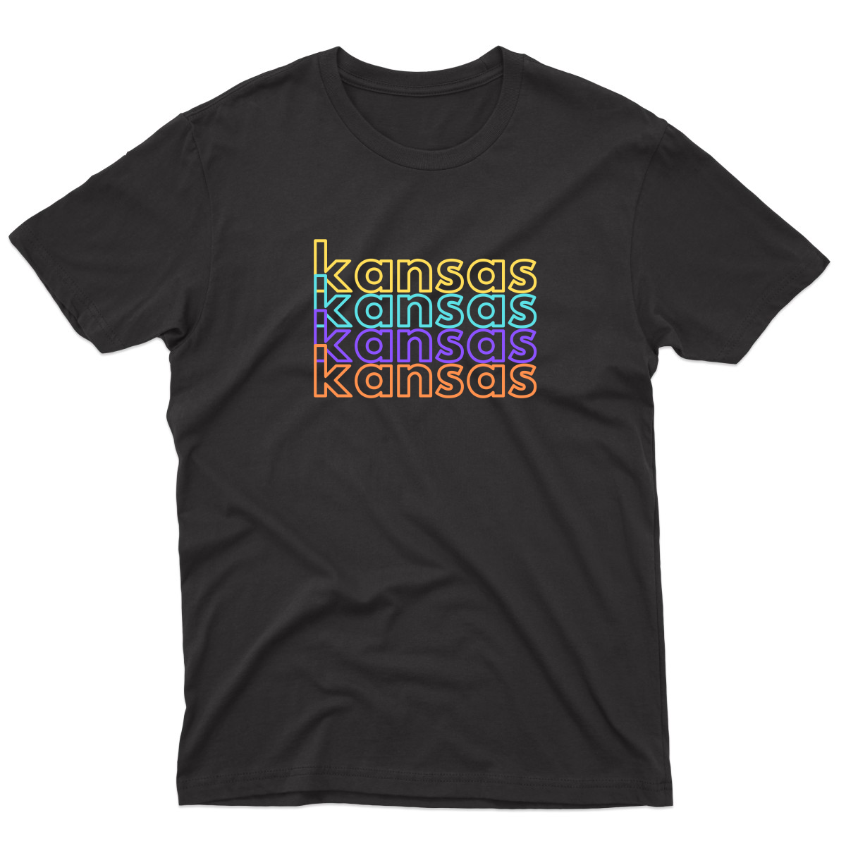 Kansas Men's T-shirt | Black