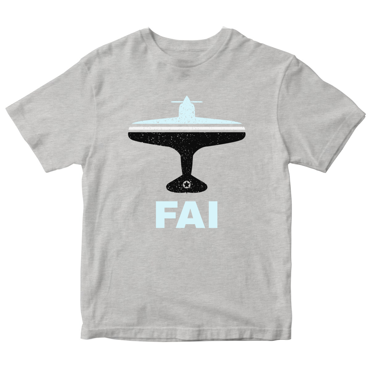 Fly Fairbanks FAI Airport Kids T-shirt | Gray