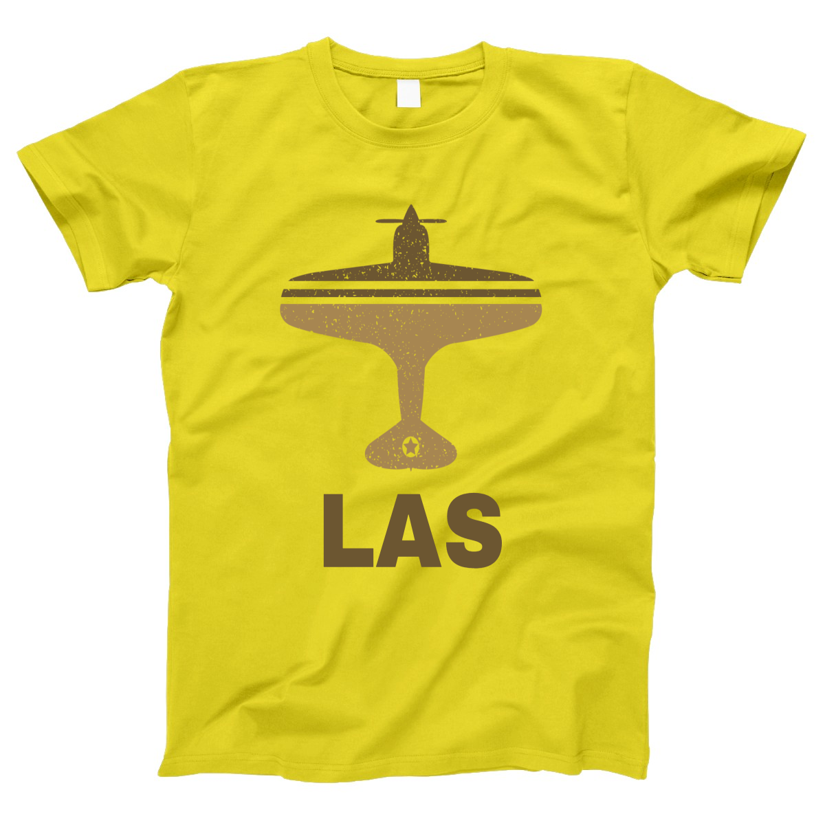 Fly Las Vegas LAS Airport Women's T-shirt | Yellow