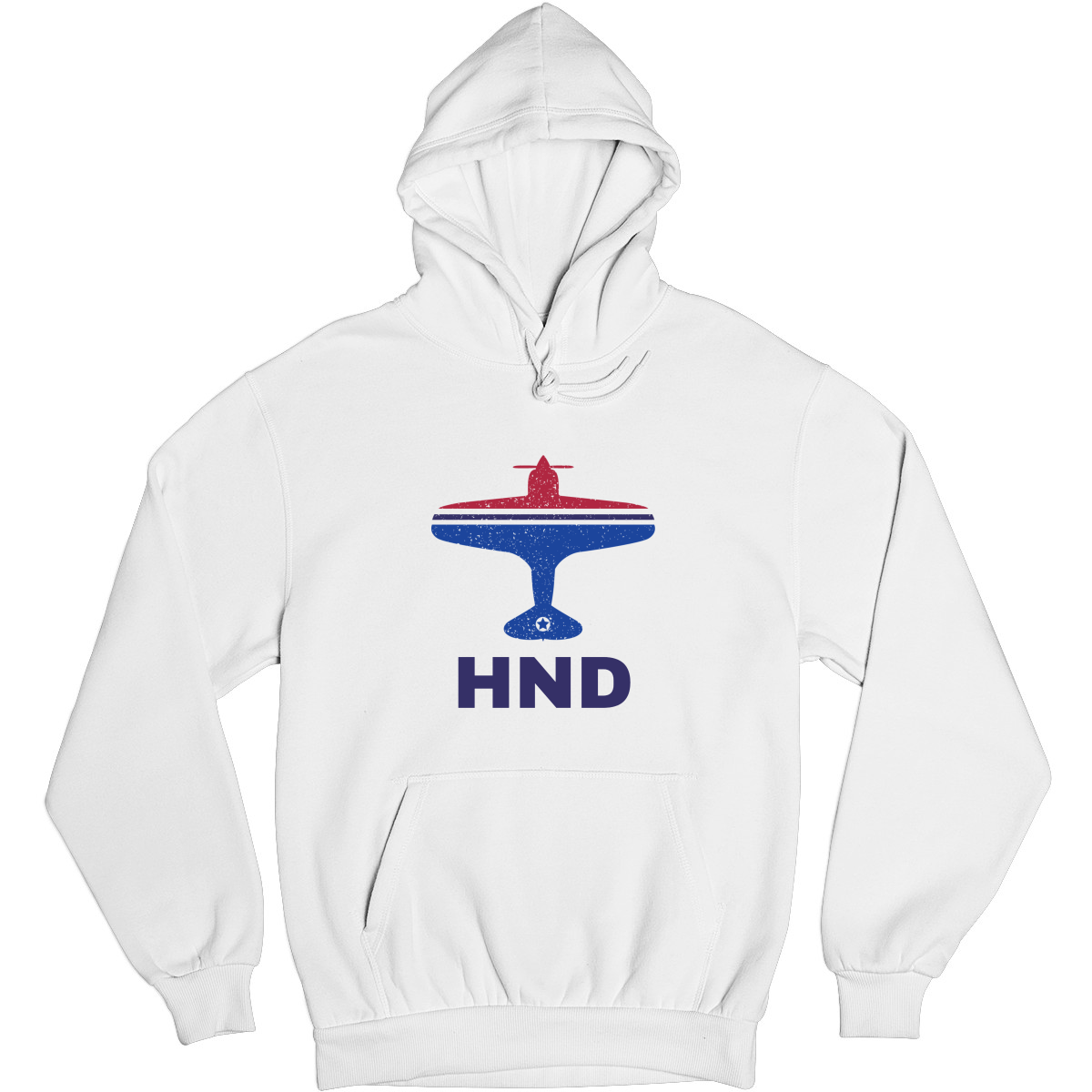 Fly Tokyo HND Airport  Unisex Hoodie | White