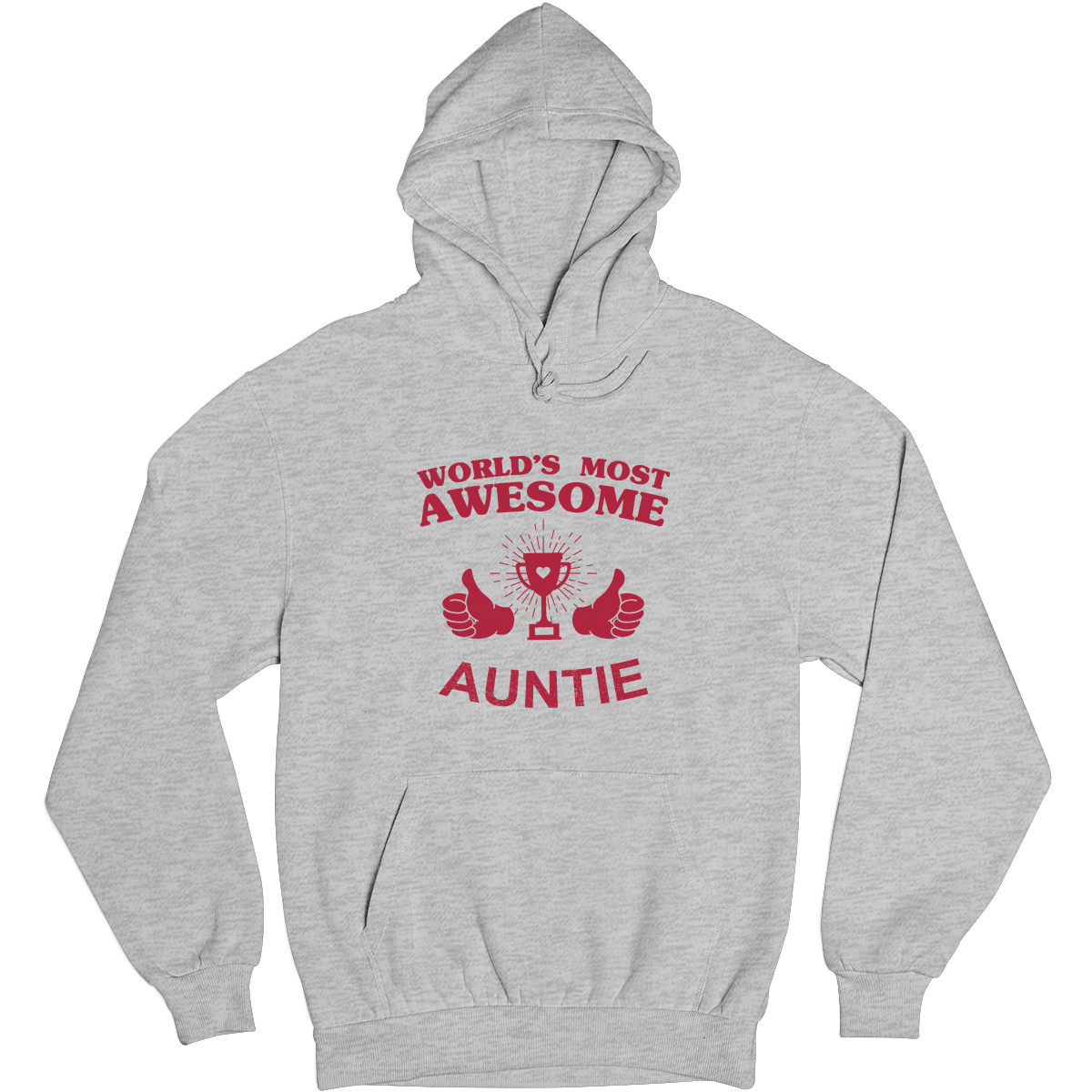 World's Most Awesome Auntie Unisex Hoodie | Gray