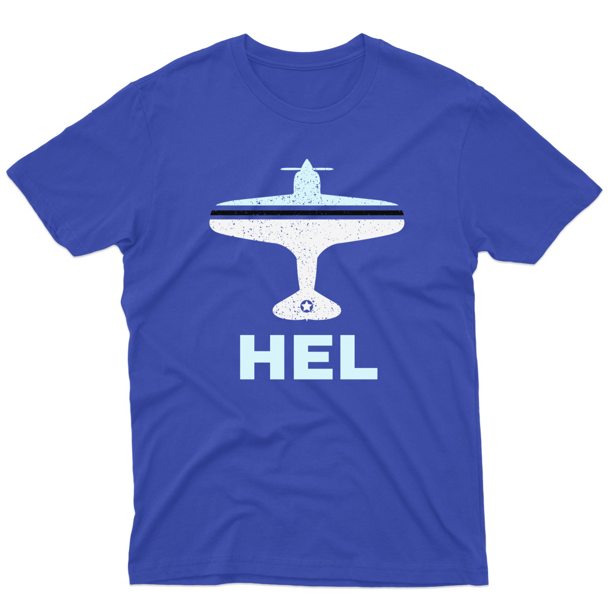 Fly Helsinki HEL Airport Men's T-shirt | Blue