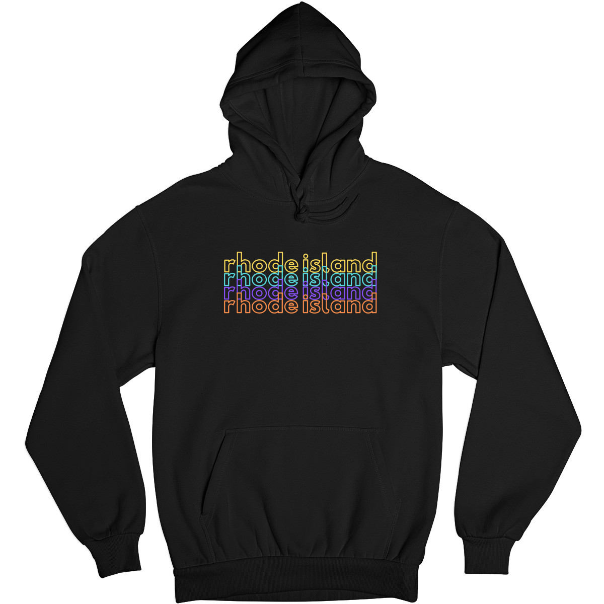 Rhode Island Unisex Hoodie | Black