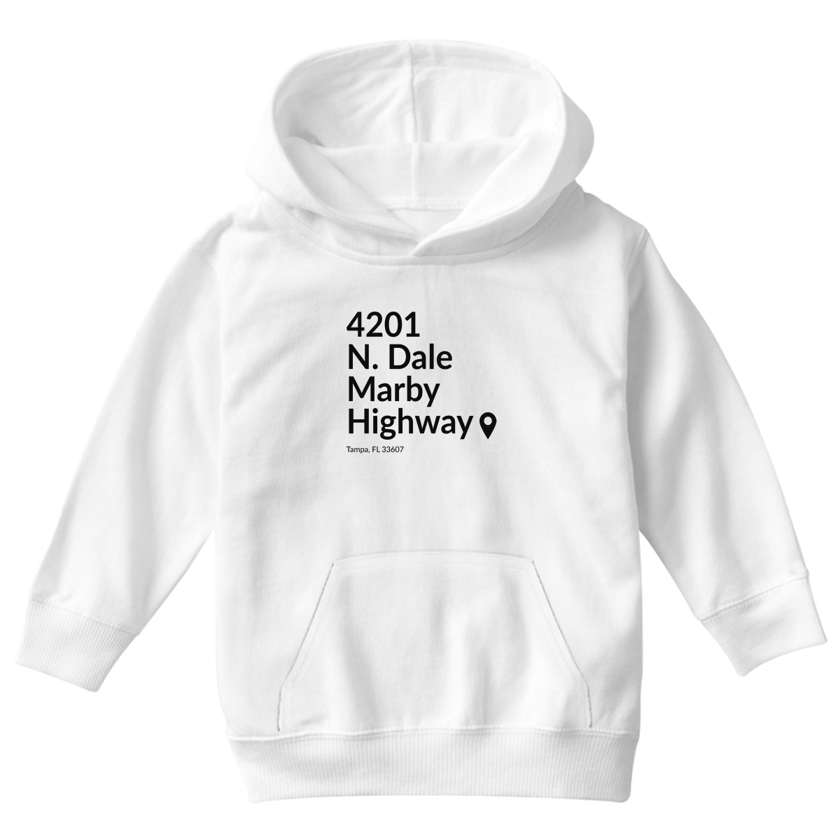 Tampa Bay Football Stadium Kids Hoodie | White