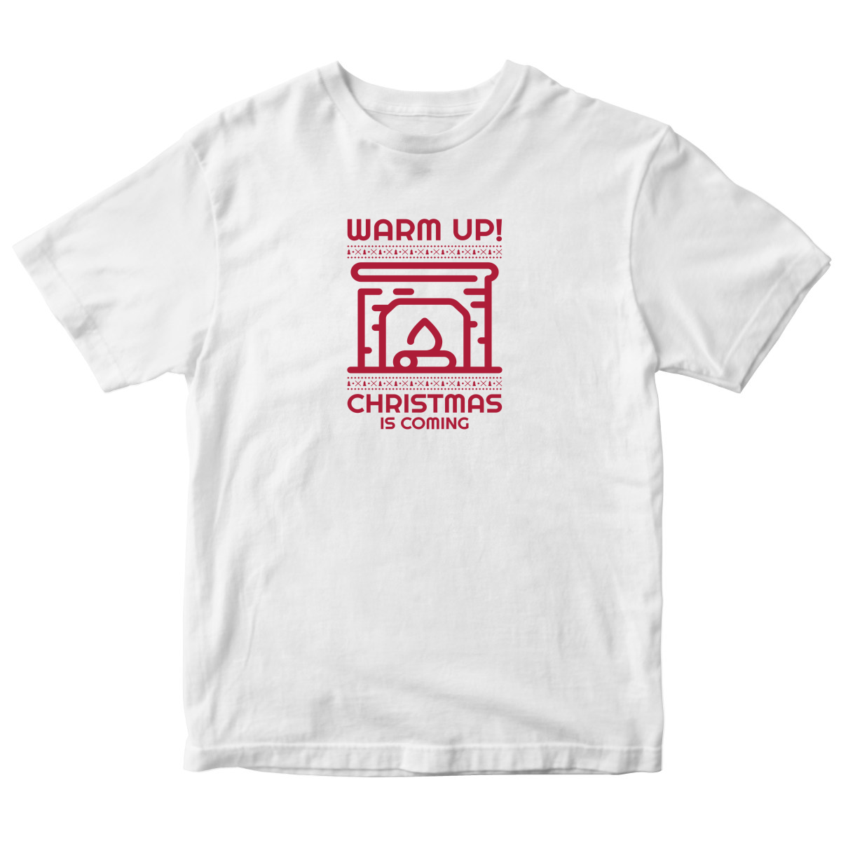 Christmas Is Coming Kids T-shirt | White