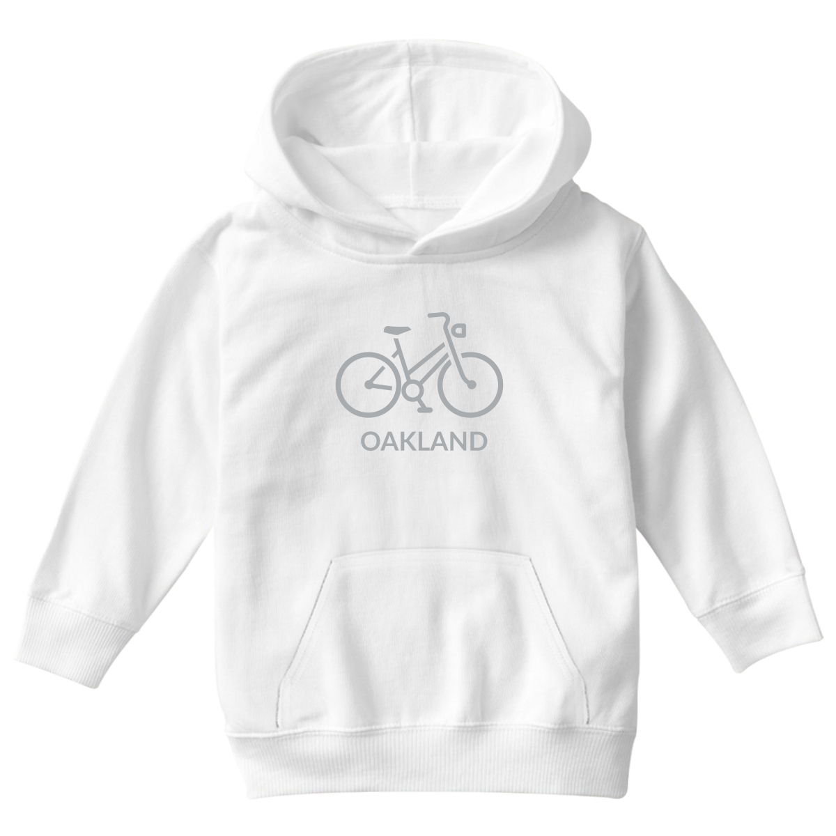 Bike Oakland Represent Kids Hoodie | White