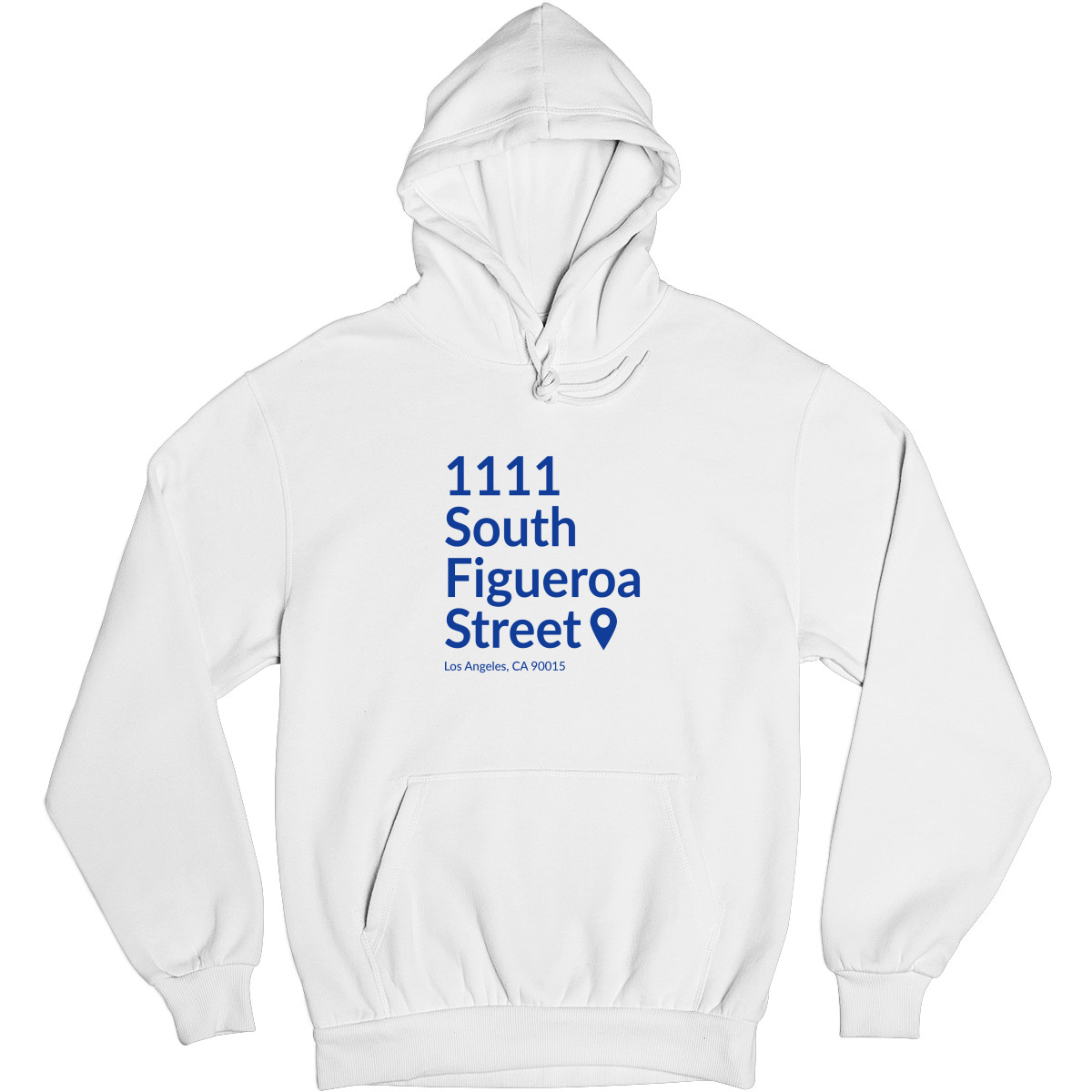 Los Angeles Basketball Stadium Unisex Hoodie | White