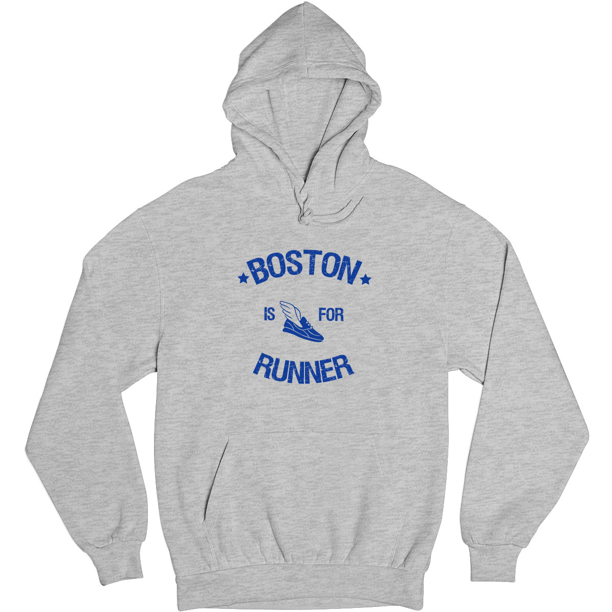 Boston Is For Runners Unisex Hoodie | Gray