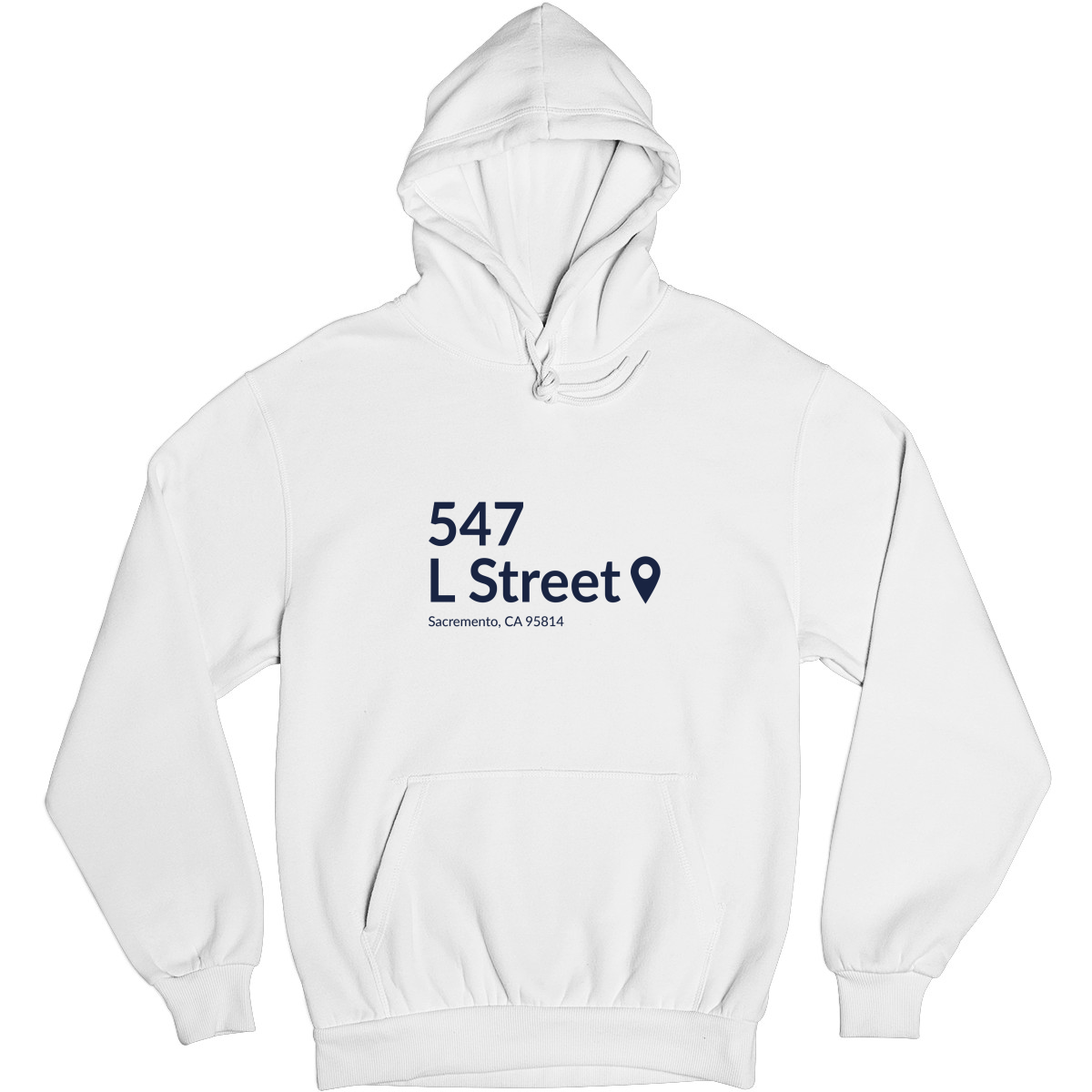 Sacramento Basketball Stadium Unisex Hoodie | White