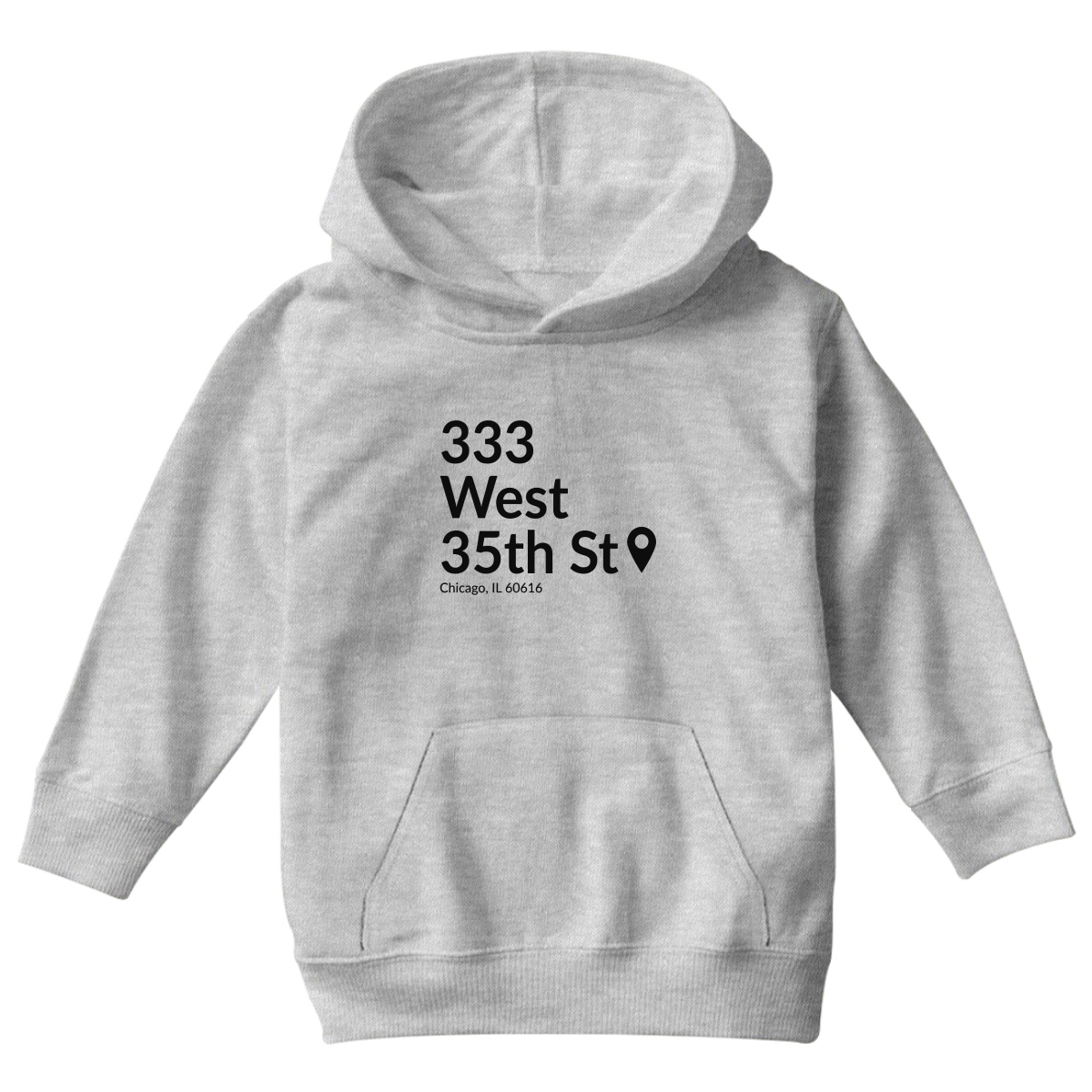 Chicago Baseball Stadium South Side Kids Hoodie | Gray