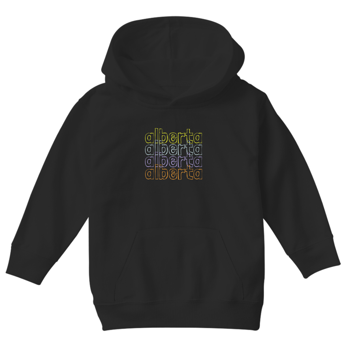 Alberta  Kids Hoodie | Black