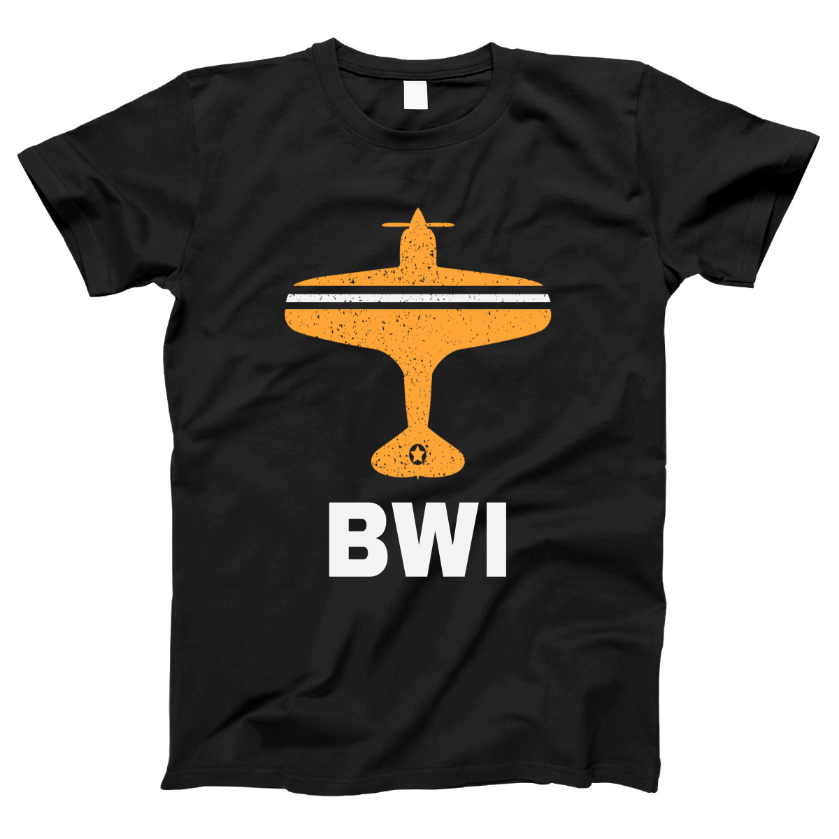 Fly Baltimore BWI Airport Women's T-shirt | Black